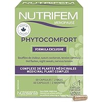 Phytoconfort Menopause Supplement - Made In Canada - Relieves Hot Flashes, Night Sweats - Soya Protein Extract, Black Cohosh,