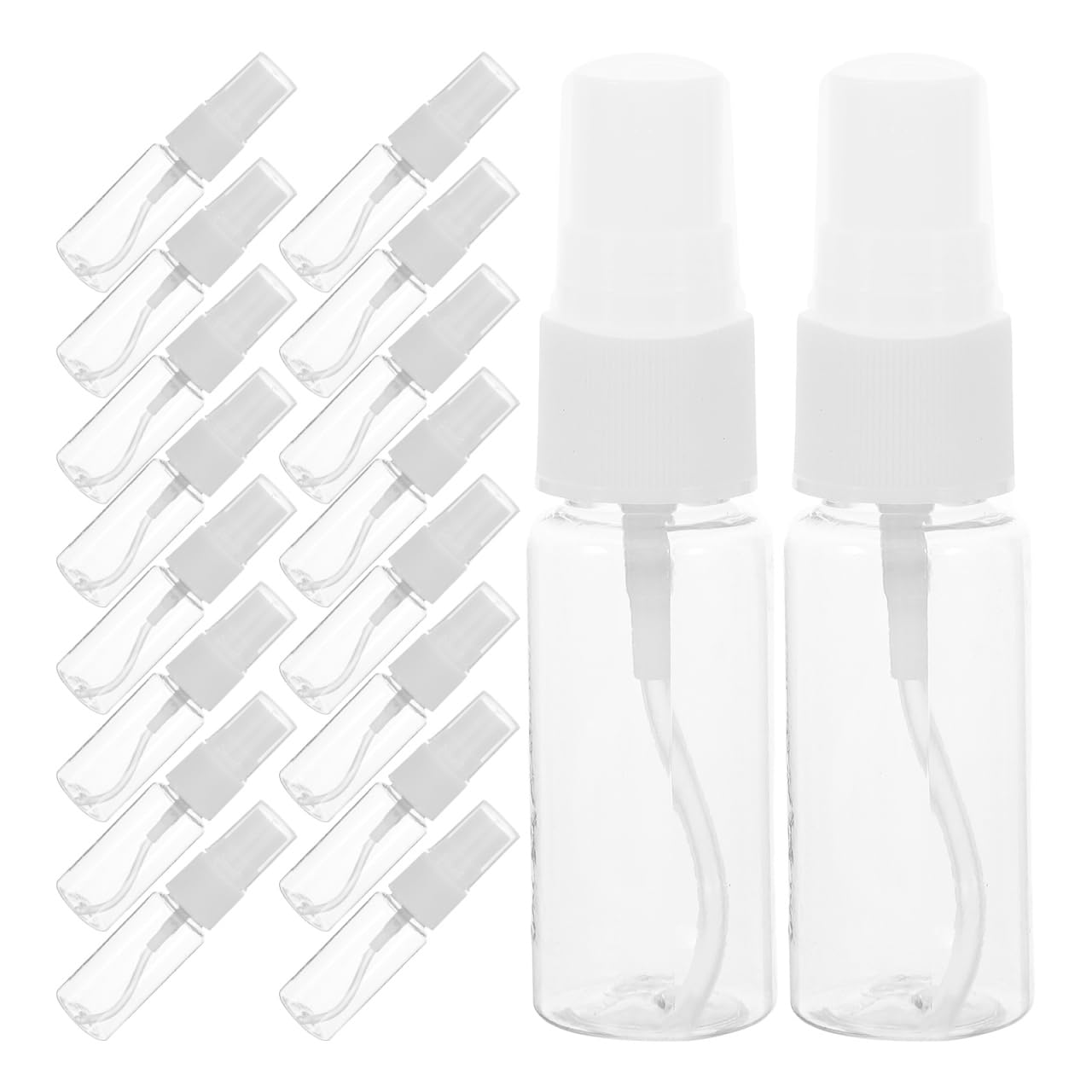 BESPORTBLE 20Pcs 20Ml Portable Refillable Spray Bottles Mini Travel Mist Containers for Toiletries Skincare Hair Care