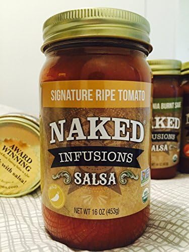 NAKED Infusions Gourmet Salsa - Signature Mild Ripe Tomato - 16 Oz|organic, Healthy, Authentic, Tasty, Non-gmo Verified, low salt, no sugar|best cooking Salsa by Naked Infusions