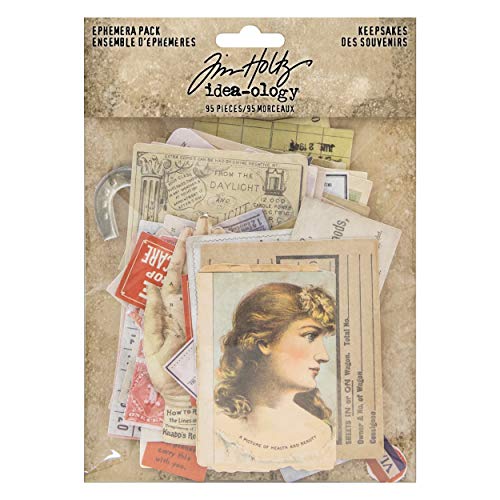 Tim Holtz, Advantus Ephemera Pack Keepsakes Printed Memorabilia, multicolor, Or…