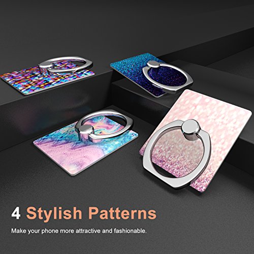 image for Cellstand Cell Phone Finger Ring Stand,[4 Pack] 360° Rotation Univers