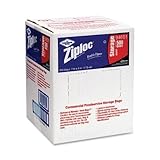 Ziploc Double Zipper Quart Size Plastic Storage Bags, 500/Carton (DRA94601)