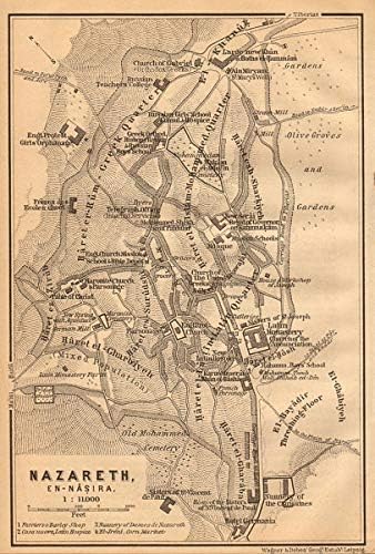 Amazon Com Nazareth An Nasira Antique Town City Plan Tipo De Medio Dvd Genero Accion Modo De Imagen 2d Israel 1912 Mapa Antiguo Mapa Antiguo Mapa Vintage Mapas Impresos De