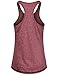 Faddare Women Active Racerback Tank Tops Burnout Sleeveless Running Workout Sports Shirt