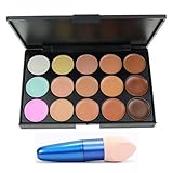 EVERMARKET 15 Colors Professional Concealer Camouflage Makeup Palette Contour Face Contouring Kit
