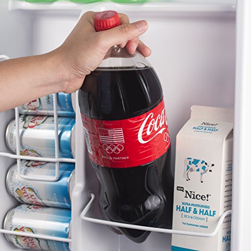 Commercial Cool CCR45W Compact Single Door Refrigerator and Freezer, 4.5 Cu. Ft. Mini Fridge, White