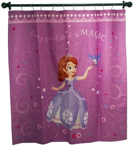 Amazon Com Disney Sofia The First Fabric Shower Curtain Home