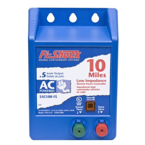 Fi-Shock EAC10M-FS 10-Mile AC Low Impedance Electric Fence Energizer