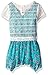 Nannette Girls' 2 Piece Popover Legging Set with a Printed Chiffon Hankerchief
