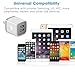 USB Wall Charger, LOOGGO Universal Dual USB 2.1AMP Wall Charger Plug Power Adapter Charger Block Cube for iPhone X/8/7/6 Plus, iPad, Samsung Galaxy S5/S6/S7 Edge, LG, ZTE, Motorola (White) 3-Pack
