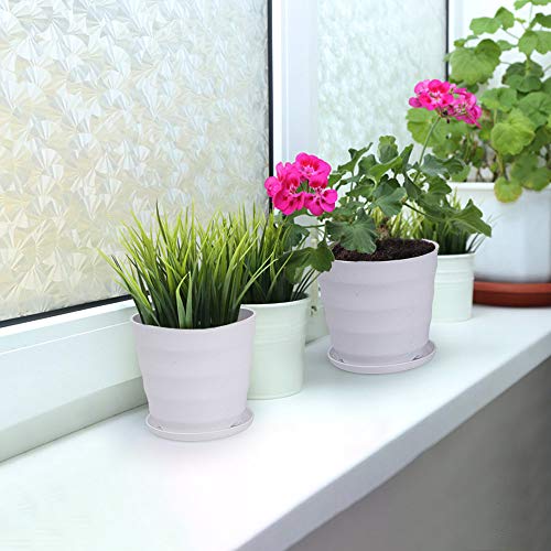 EKNOW Flower Pots, Indoor Plant Pots Set of 12, Planter Pots with