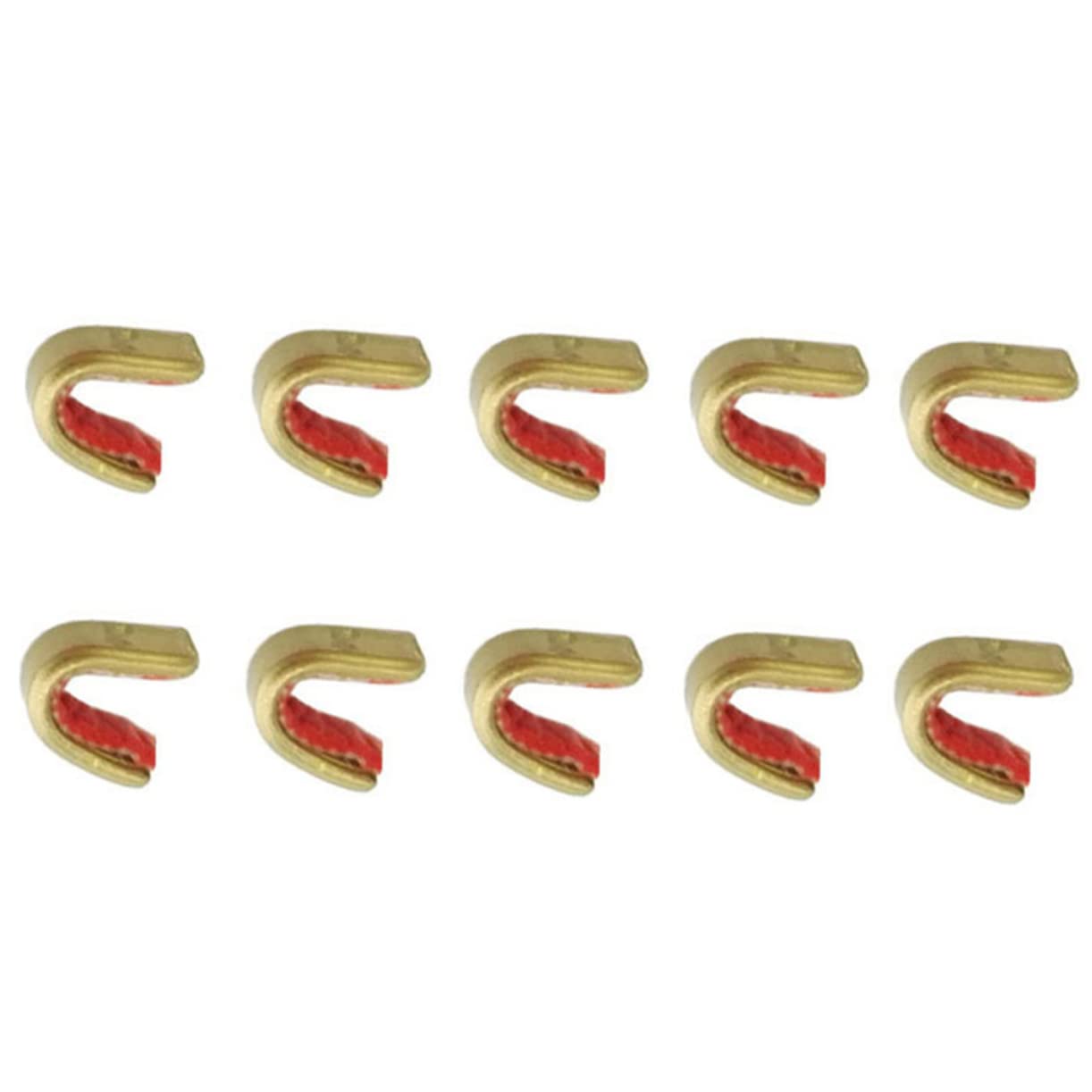 SUPVOX 10pcs Bowstring Brass Buckle Bowstring Buckle Kits Compound Bow Bowstring Nock Point Braces Kit Point Bow Tuning Kit Glass Ship in a Bottle Clips Copper Complex Red