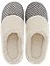 ULTRAIDEAS Women's Lamb-hug Comfy Fleece House Slippers Memory Foam, Slip-on House Shoes Indoor Outdoor (Grey, Size 11-12)