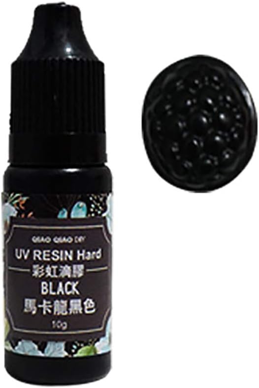 Momangel Epoxy UV Resin Liquid DIY Colorant Resin Pigment Handmade Art Crafts Dye Liquid for Jewelry Making Black