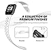 Hagibis Compatible with Fitbit Versa Bands Sport Silicone Replacement Breathable Strap Bands for New Fitbit Versa Smart Fitness Watch (White)