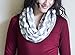 Bay's Infinity Nursing Scarf for Breastfeeding - Double-Sided Grey Chevron Pattern - Incredible Quality, Super Soft