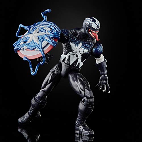 Hasbro Marvel Legends Series 15 cm große Venomized Captain America Action-Figur, Premium-Design und 2 Accessoires – Bild 8