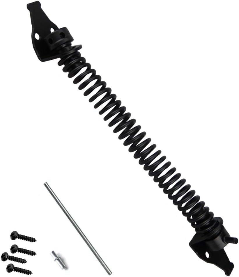 Quality Adjustable Spring Gate Closer 250mm (10") Black