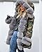 Roiii Winter Women Warm Fleece Hood Parka Overcoat Coat Long Fishtail Jacket Top