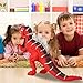 BACCOW Kids Dinosaur Toys for 3 Year Olds, Led Light Up Sound Walking Realistic No Faded and Smell Big Lighted Toy Dinosaurs for 5 Year Old Boys and Girls