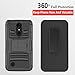 LG Aristo Case, LG Phoenix 3 Case, LG Fortune Case, LG Rebel 2 LTE Case, LG Risio 2 Case, LG K8 2017 Case, [Combo Holster] Shockproof Kickstand with [HD Screen Protector] Circlemalls Stylus Black