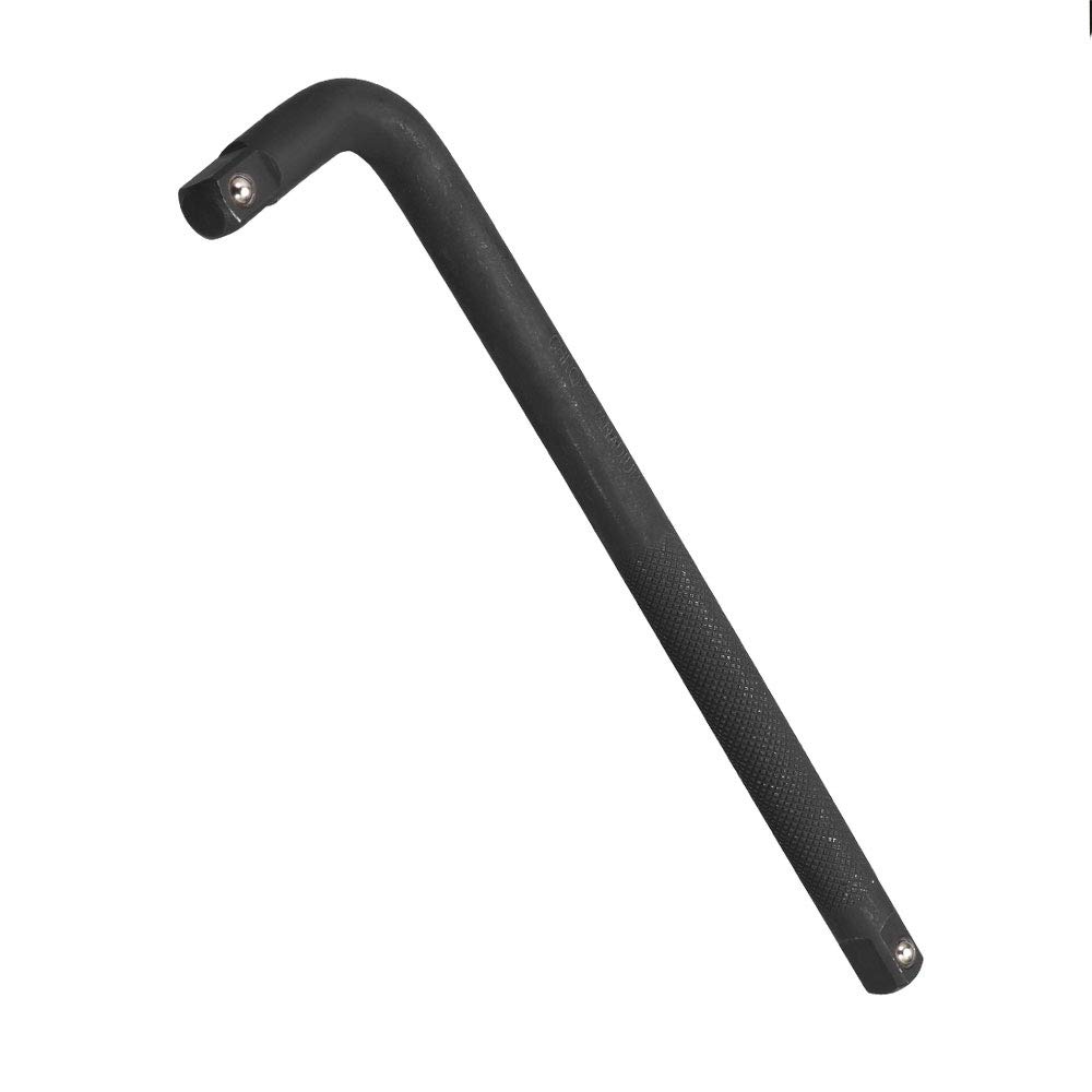 TopHomer 3/4" Drive Socket Breaker L Shape Extension Bar Wrench, Socket Accessory Repair Tools, 400mm/450mm