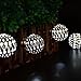 LUCKLED 11ft 10 LED Fairy Moroccan Ball Lights, Globe Solar String Lights Decorative Lighting for Indoor/Outdoor, Home, Garden, Patio, Lawn, Party and Holiday Decorations (Daylight White)
