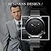 Watches,Men Watches,Business Design Simple Sport Black Analog Quartz Wrist Watch Thin Milanese Mesh Band