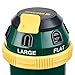 Melnor 15338 6 Trubo Sprinkler 360 Degree Coverage, Waters up to 70' Diameter 6-Pattern Rotary w/Step Spike, 6