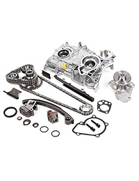 Evergreen tk3003wopt Nissan KA24DE DOHC 16 V Timing Cadena Kit w/bomba de agua y bomba de aceite