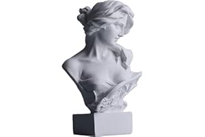 LCCCK 6" H Greek Mythology Bust Statue Decor,Artemis Statues Roman Goddess Figurines,Used for Sketch Practice Aesthetics Statues and Sculptures and Indoor Filling Space for Living Room, Bedroom and Study