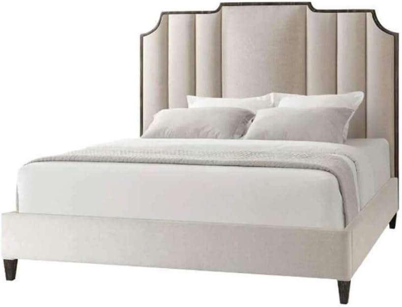 picture Art Deco Bed Frame art deco inspired upholstered king bed