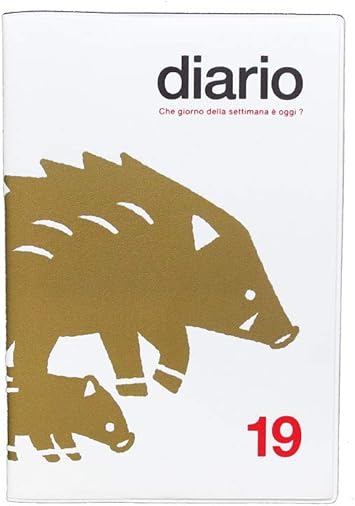 Amazon 月間ブロック 見開き イノシシ ホワイト 18年10月から19年12月対応 190 手帳 文房具 オフィス用品