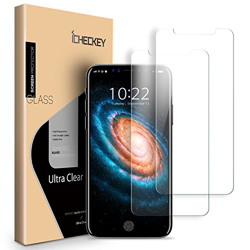 Iphone x screen protector - [2-pack] icheckey 2.5d all-…