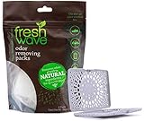 Fresh Wave Odor Eliminating & Deodorizing Packs, Bag of 6 + Bonus Fresh Pod Case