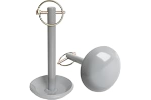 Hunter-wish 5/8" Snow Plow Blade Skid Shoes with Lynch Pins, Snowplow Heavy Duty Replacement Parts Compatible with Moose ATV UTV, 2 Pack