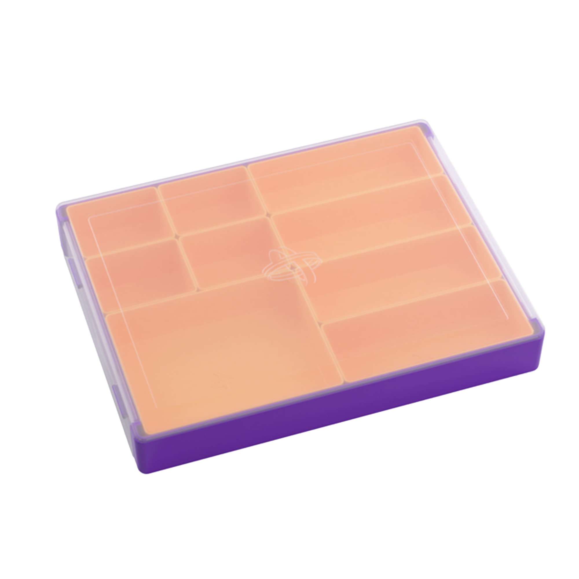 Gamegenic - GGS22006ML - Convertible Token Box for Storage and Organization, 9 Removable Trays in 3 Different Sizes, Stackable Token Box, Convenient and Space-Saving, Orange