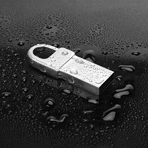 USB-Stick 32GB, USB Stick 32GB USB 2.0 USB-Flash-Laufwerk Memory Stick Wasserdichter Speicherstick Aluminium Flash… – Bild 3