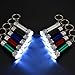 Tatuo 20 Pieces Mini Flashlights Keychain 5 Bulbs LED Keychain for Camping Party Favors