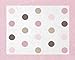 Pink and Brown Mod Dots Accent Floor Rug
