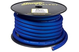 Stinger SSVLP0BL 1/0Ga Matte Blue Power Wire 50'