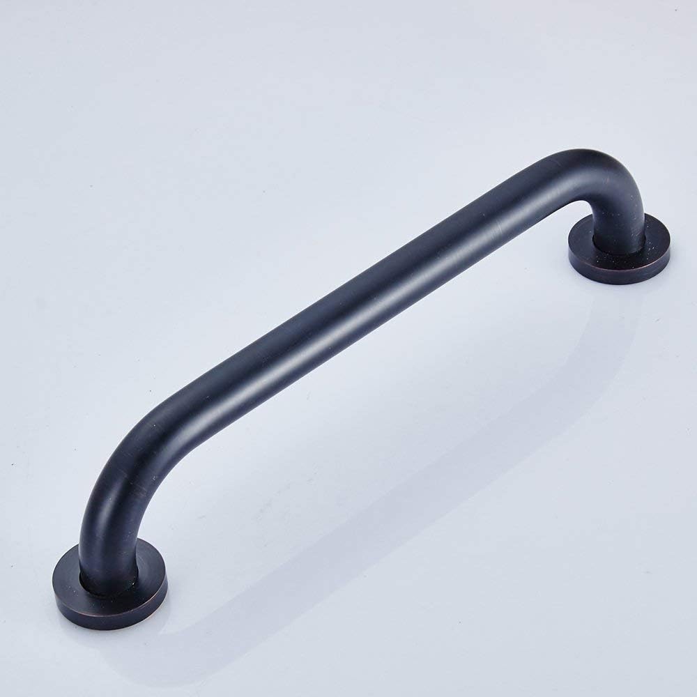 ELLO&ALLO Oil Rubbed Bronze Bathroom Shower Grab Bar, Home Care Bath Handrail (12 Inch): Home Improvement