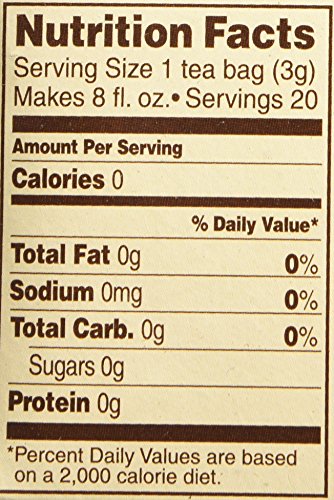 CELESTIAL SEASONINGS HOLIDAY TEA GINGERBREAD SPICE HERB TEA, 20-COUNT (PACK OF 6)