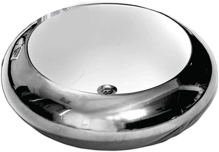 Mozio Ceramic Designer Sanitary Ware Table Top Washbasin Galaxy (Silver)