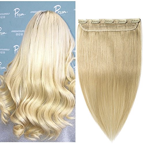 Clip in remy human hair extensions one piece 5 clips 10…