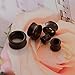 ZS Vintage Natural Brown Black Wood Organic Ear Tunnel Plugs Stretcher Gauges for Men and Women (Brown,3/4