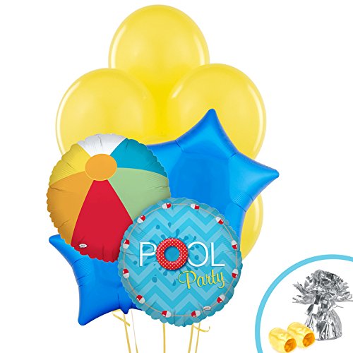 BirthdayExpress Summer Beach Ball Pool Party Supplies - Balloon Bouquet - //coolthings.us