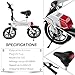 DYU Folding Electric Cycling Bike, 14Inch Mini Aluminum E-Bike 19 Mile Range E Bike (White & Black)thumb 4