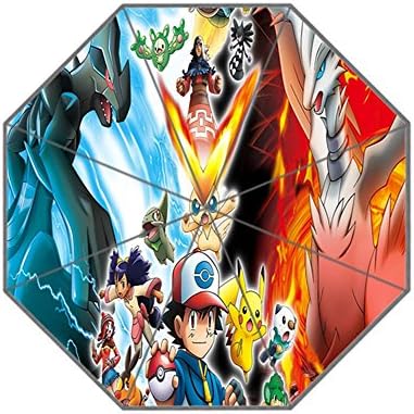 ScottShop Pokemon Pikachu Custom Generic Foldable Umbrella Sun Rain Anti-UV