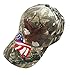 Patriotic American Eagle and American Flag Baseball Cap with USA 3D Embroidery (Camouflage)